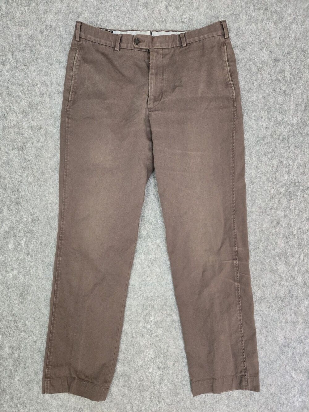 Sid Mashburn Pants Mens 34x31.5 Brown Garment-Dyed Cotton Twill Chino Casual USA